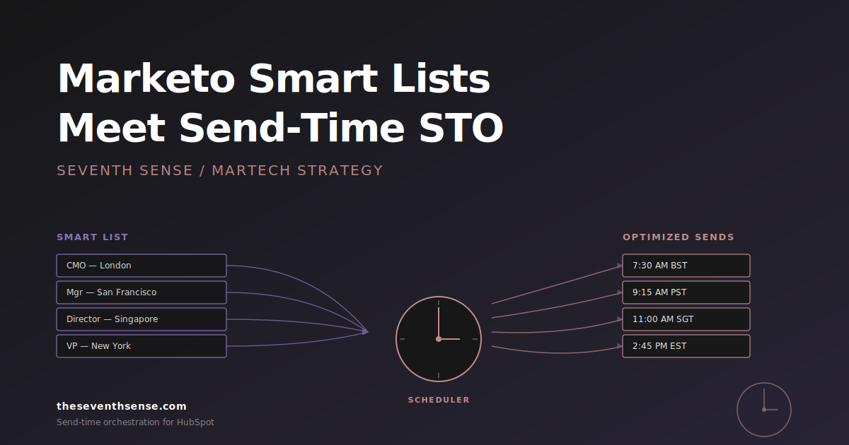 Marketo Smart Lists Meet Send-Time Optimization: A Better Way to Schedule